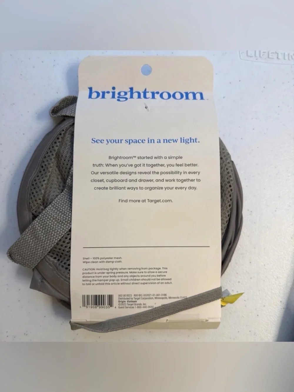 Brightroom Pop-Up Hamper - Gray